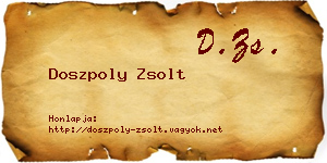 Doszpoly Zsolt névjegykártya